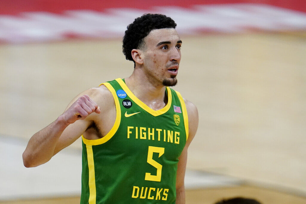 14. Golden State Warriors: Chris Duarte, wing, Oregon